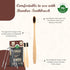 Eco-Friendly Tongue Scraper (2 Pack) with Bamboo Toothbrush (2 Pack) I Stainless Steel Cleaners for Fresher Breath.