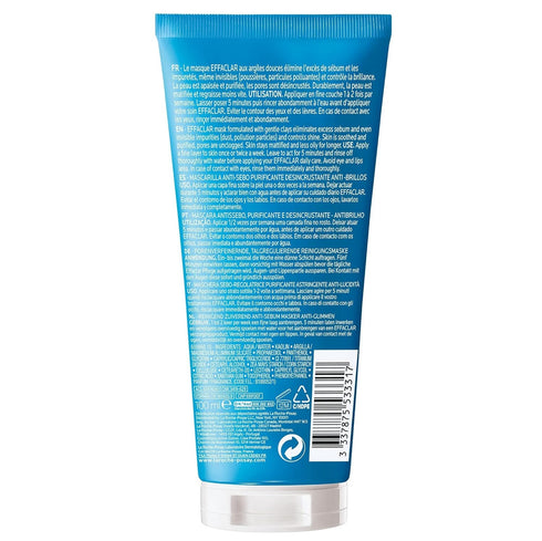 La Roche-Posay Effaclar Clarifying Clay Face Mask for Oily Skin, Unclogs Pores and Controls Shine Without Over-Drying, Packaging May Vary