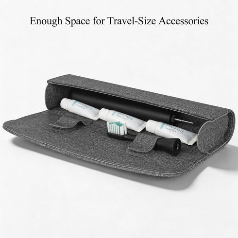 Linkidea Electric Toothbrush Travel Case with Magnetic Clasp, Portable Protective Storage Carrying Bag for Powered