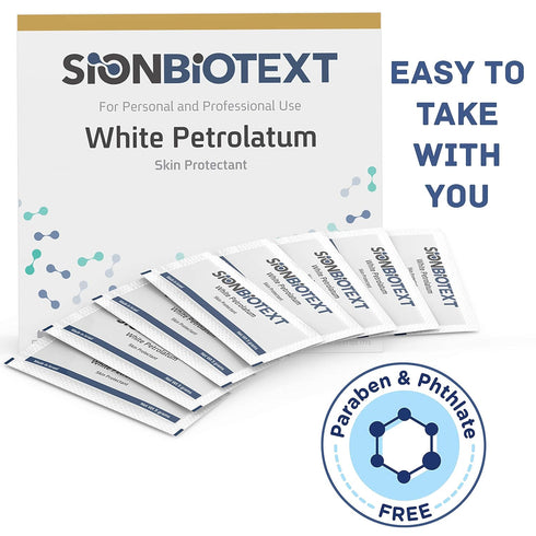 Pack Packs 0.5 144-count White Petrolatum Jelly by Sion Biotext - Large Value - Skin Intensive Therapy, Chapped Lip