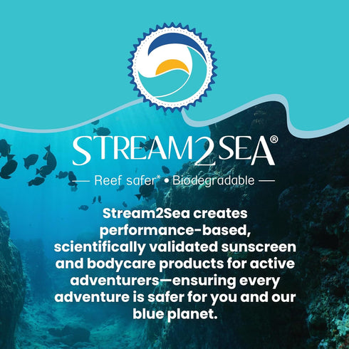 STREAM 2 SEA Tinted Sunscreen with SPF 30, All Natural, Biodegradable, Reef Safe, 3 Fl oz
