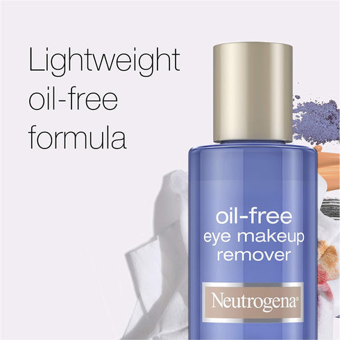 Neutrogena Gentle Oil-Free Eye Makeup Remover & Cleanser, Non-Greasy, Removes Waterproof Mascara, 3 x 5.5 fl. oz