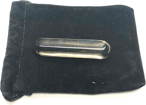60MM All Natural Gemstone Crystal Wand (2"+) with Velvet Pouch - Smoky Quartz