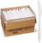 1,000 Plastic Disposable Knives, Bulk Black Medium Weight Disposable Silverware Cutlery Knife