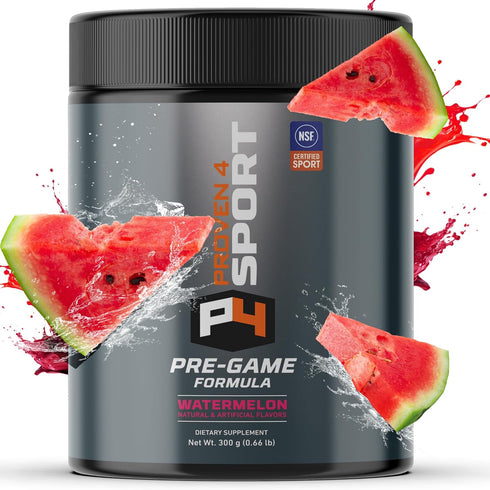 Proven4 Pre Workout Powder for Men and Women with Creatine and Beta Alanine - Watermelon, 30 Servings