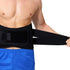 NeoTech Care Adjustable Compression Back Brace, Lumbar Support Belt, Black, Size XXL