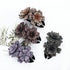 inSowni 4 Pack Luxury Fancy Gems - Korean Decorative Glitter Crystals Double Flower Hair Claws for Women Girls