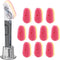 Soap Dispensing Replacement Dish Brush Storage Set with 10 PCS Sponge Refills