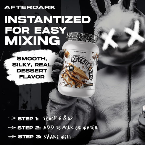 AFTERDARK AfterBites Whey Protein Powder, 25g Protein, 4.5g BCAA’s, Chocolate Peanut Butter, 26 Servings