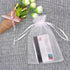 SumDirect 50Pcs Sheer Organza Bags - 4x6 inches Jewelry Drawstring Pouches for Wedding Party Favors