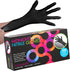 FRAMAR Powder Free Nitrile Gloves, 12 INCH Black Disposable Latex Free for Hair Dye and Mechanics