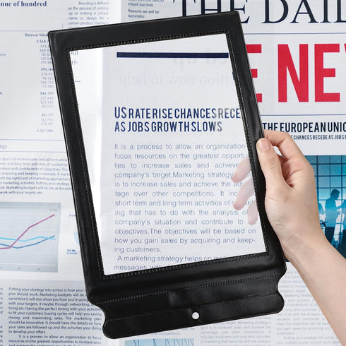 Yuomeaz 3 X Full Page Magnifier for Reading, 12 7.6 in Plastic Magnifying
