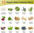 Ascuoli Probiotics for Women & Men, 300 Billion CFU, 22 Strains + 15 Organic Herbs, 60 Capsules