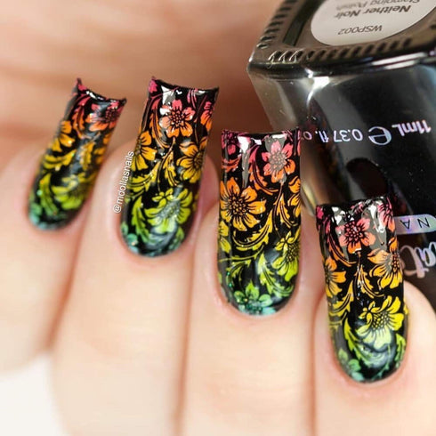 Whats Up Nails - 2 Essential Stamping Polishes (White, Black) for Stamped Nail Art Design, 7 Free, Cruelty Free
