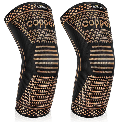 Copper Elbow Brace Compression Sleeve for Pain Relief, Arm Support for Tendonitis, Tennis & Golfers Elbow