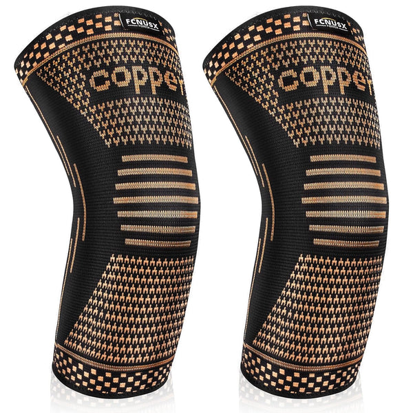 Copper Elbow Brace Compression Sleeve for Pain Relief, Arm Support for Tendonitis, Tennis & Golfers Elbow