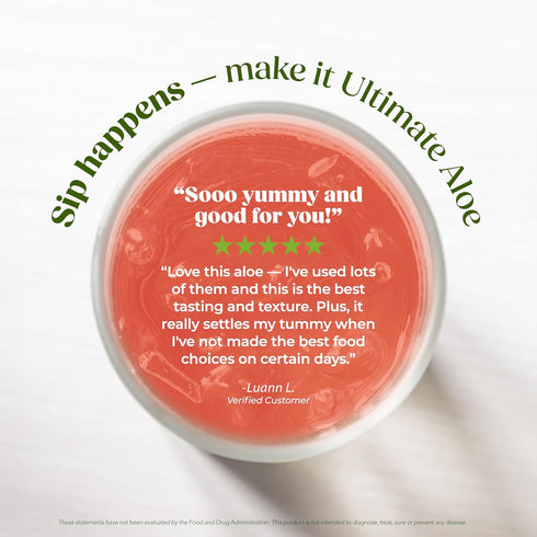 Immune 16 Ultimate Aloe Aloe Juice for Gut Health, Digestive Comfort, Support, and Nutrient Absorption Strawberry