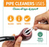 Set 132 2 Pipe Cleaners Tool | Hard Bristle Pipe Cleaners Bulk, Nylon Bristle Brush, Tamper Tool | Nylon Bristles