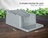 Skywin Laundry Soap Station, Laundry Detergent Cup Holder, Grey, with Anti-Slip Rubber Feet