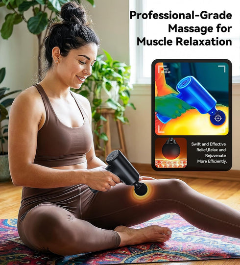 RQH JMQ004, Massager for Back & Neck Deep Tissue Pain Relief, Shoulder Massager, Jet-Black