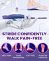 Shoe Cushions Inserts, QBK Flat Feet Insoles for Solving Heel Pain, Heel Spur, Back Pain, Achilles Tendonitis, Comfort