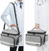 LEFORZ Student,Therapist,Doctors,Grey(11.75 7.6 8 inch) Small Medical Bag,First Aid Bag Empty,Home Health Nurse Bag