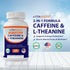 Vitamatic L-Theanine 200mg with Caffeine 100mg, 120 Vegetarian Tablets Nootropic Supplement for Focused Energy & Clarity