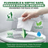 Pack 99.5% 30 Packs 6 (180 Zero Trace Flushable Wipes Portable Travel Wipes with Aloe Pocket Size for Adults, Kids