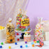Ymapinc 50Pcs (4 Bee Gift Bag with Handles, Plastic Clear Handle Bags for Favors, Honey Bee Bags, Yellow Bag for Bees