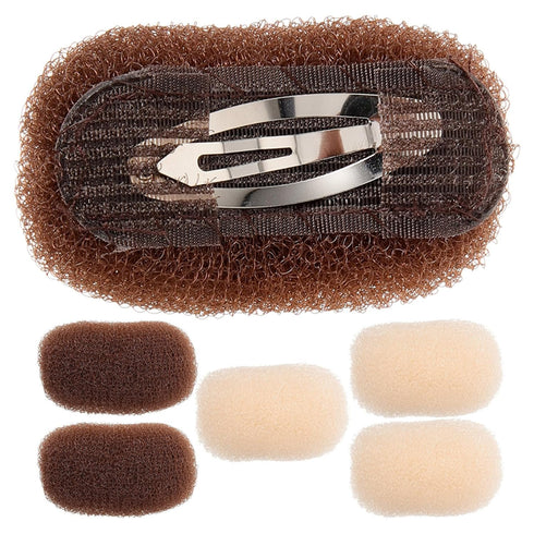 LALAFINA 6Pcs Hair Clips, Bump Up Hair Sponge Volume Insert Comb for Women DIY Hair Style