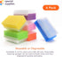 Special Supplies Baby Bath Sponges (6 Pack) - Soft Foam Sensory Scrubber with Cradle Cap Brush for Infant, Toddler Skin