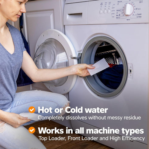 Laundry Detergent Sheets, 20 Sheets (40 Standard Loads) - Eco-Friendly, Hypoallergenic, Gentle on Skin, Summer Daze