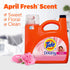 Tide plus Downy Liquid Laundry Detergent Soap, April Fresh Scent, HE Compatible, 132 fl oz, 94 Loads