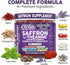 Gummies Gummy AuraZen Mood Support Saffron L-Theanine Ashwagandha Rhodiola St John's Wort Lions Mane GABA Vitamin D