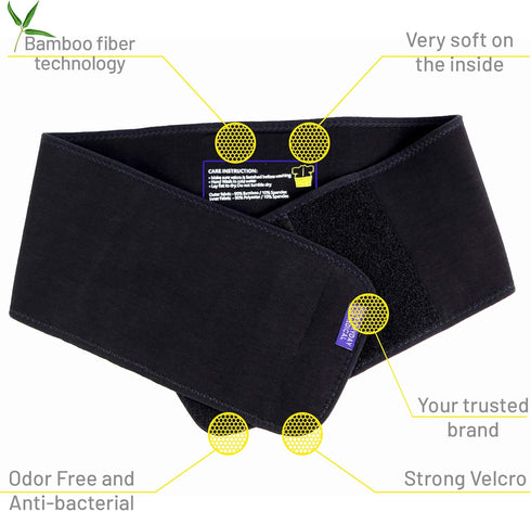 Everyday Medical Broken Rib Brace for Men and Women, Bamboo Charcoal Rib Support Compression Brace, Plus Size/XXL