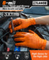 LANON 8mil Orange Disposable Nitrile Gloves, Mechanic, Heavy Duty, Food Safe, Latex Free, XL
