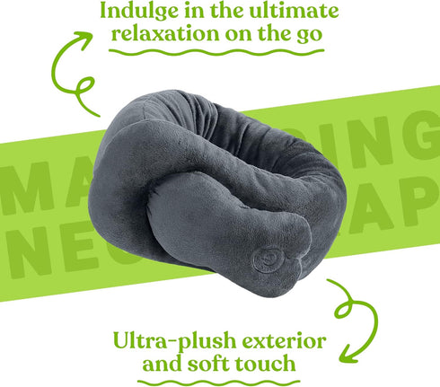 Pursonic Portable Neck & Shoulder Adjustable Massaging Wrap with Soothing Heat to Relax and Soothe Your Neck & Shoulder