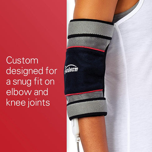Sunbeam Heating Pad Wrap for Joint Pain Relief with Frozen Pack, Auto Shut Off, Black/Grey