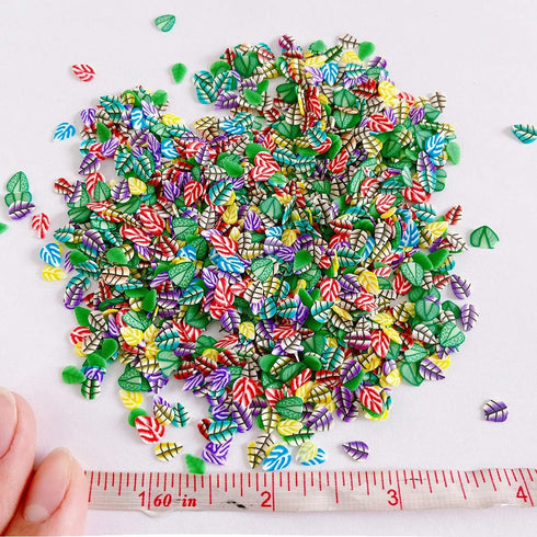 3000 PCS Polymer Nail Art Slices, DIY Decoration Kit with Leaves Slices for Arts and Crafts Supplies