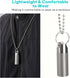 100% Waterproof Titanium Pill Box Keychain - TSA Approved, Ultra Light and Compact with Extra Sealing Ring