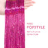 WENNALIFE Hair Tinsel for Girls, Rose Red Fairy Hair Tinsel Kit 1200 Strands 6PCS 48 Inch Heat Resistant Glitter Tinsel Hair Extensions Kit Christmas Hair Feathers Tinsel for Hair Sparkle Strands