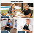 Noverlife Adjustable Adult Bib with Large Crumb Catcher Pocket, Reusable Eating Apron for Elderly Dining Clothing