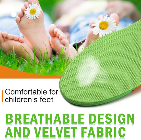 Ailaka Kids Orthotic Cushioning Arch Support Shoe Insoles for Flat Feet and Heel Pain Relief