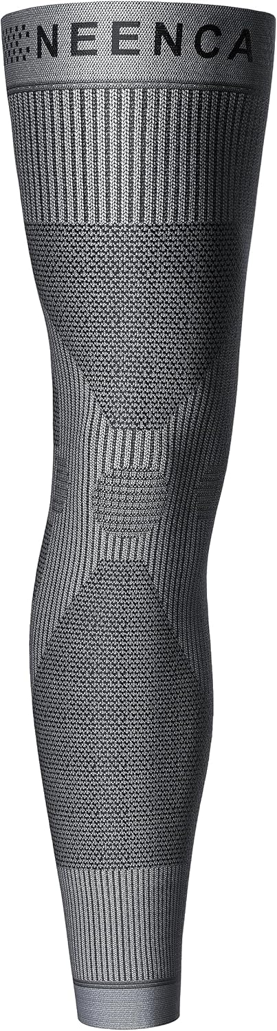NEENCA Compression Leg Sleeve - Long Knee Sleeve, Ultra-thin Leg Sleeve with