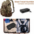 Flauno Travel Cigar Humidor Case, Portable Cigar Box with Humidifier Disc & Cigar Cutter, Waterproof and Crushproof