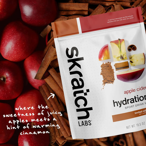 Skratch Labs Hydration Powder, Sport Drink Mix, Electrolytes for Exercise, Endurance, and Performance, Apple Cider