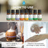 Set 8 Set 10ml Pursonic Essential Oils - Aromatherapy Oils Blends Gift - Pure Essential Oils for Diffusers, Home