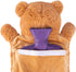 HomeTop Classic Rubber Hot/Cold Water Bottle with Bear Cover