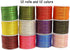 1/8" Assorted Satin Ribbon with Gold Edge Solid-1000 Yards-3mm ContinuousThin Ribbon Boutique Gift Wrapping Package Ribbon-DIY Crafts-Balloons-Florists-Showers Deco Ribbon(12 Colors) by JESEP YONG