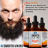 Smooth Viking Beard and Mustache Oil for Men - 2 Oz Argan Formula for Moisturizing, Grooming, Soothing